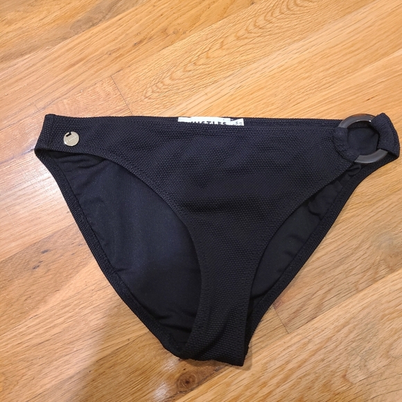 Whistles Black Textured Bikini Bottoms - Picture 1 of 4